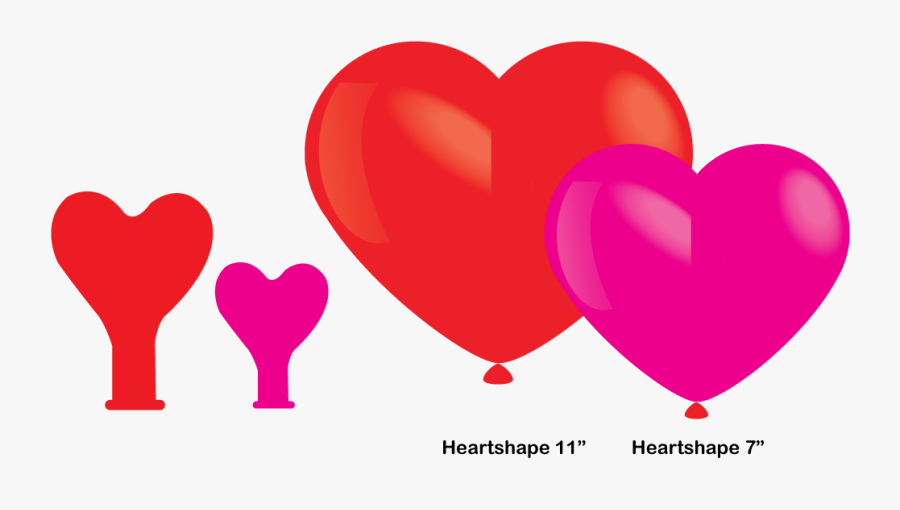 Heart Balloon Shapes - Heart, Transparent Clipart