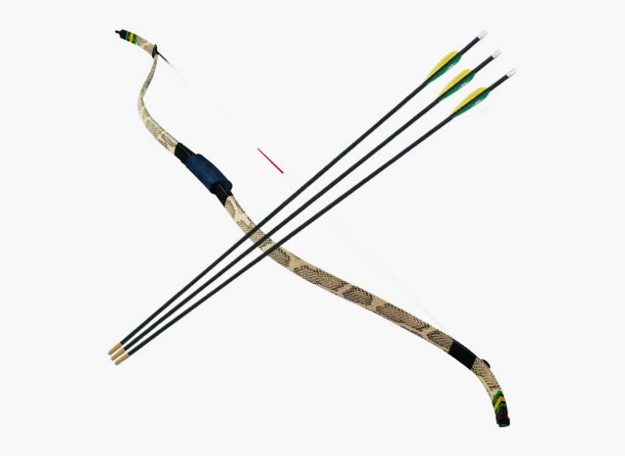 Smg Snake Leather Imitation Bow And 3 Arrows Set Clipart - Snake Bow And Arrow, Transparent Clipart