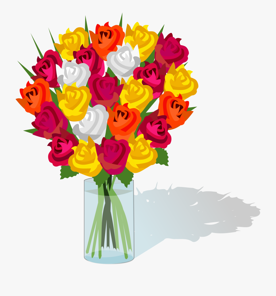 Flower Bouquet Clip Art - Clipart Bunch Of Flower, Transparent Clipart