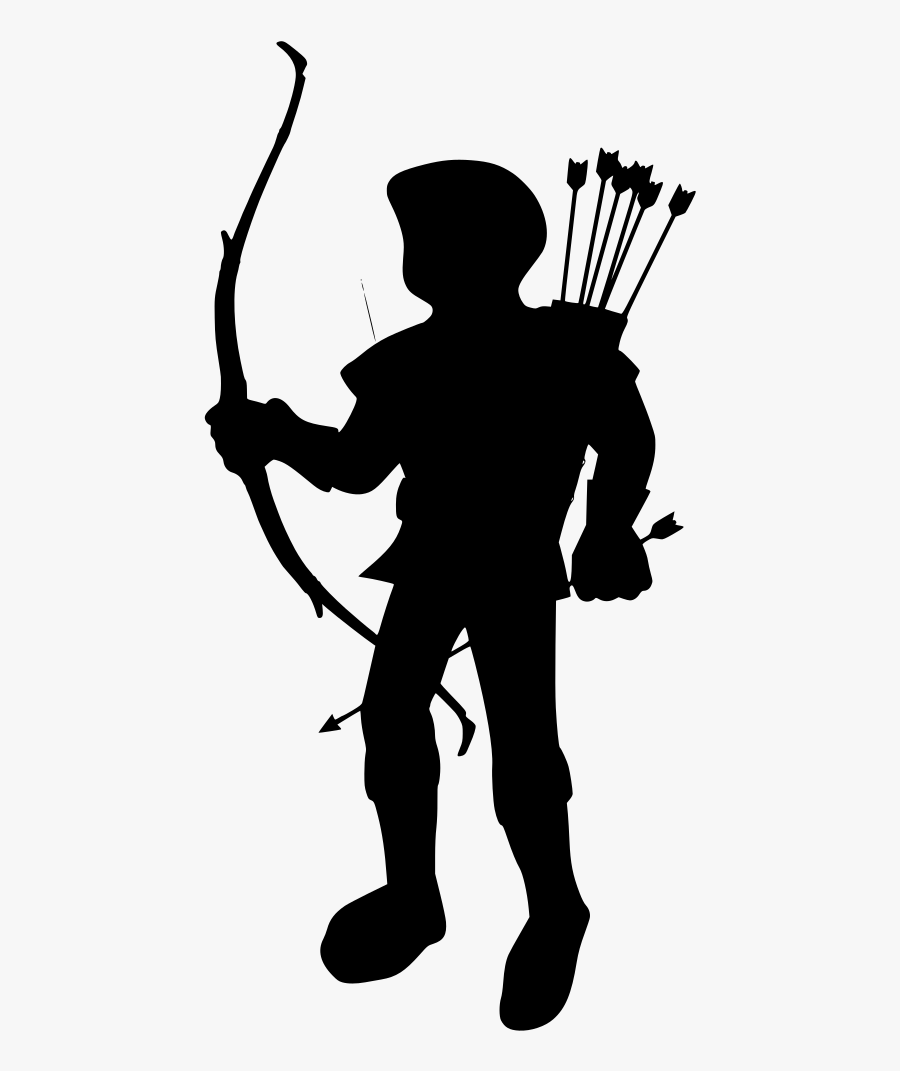 Man With Bow And Arrow, Transparent Clipart