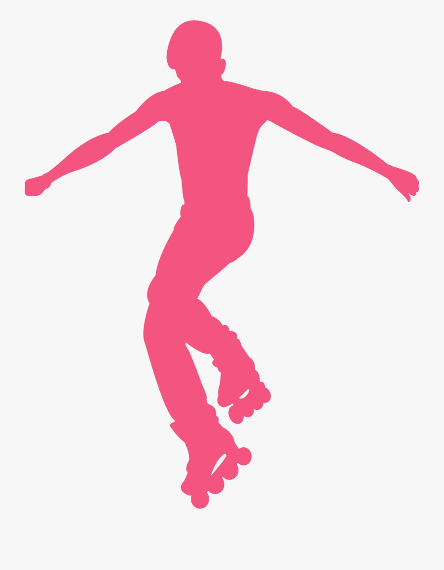 Roller Skate Silhouette Png, Transparent Clipart