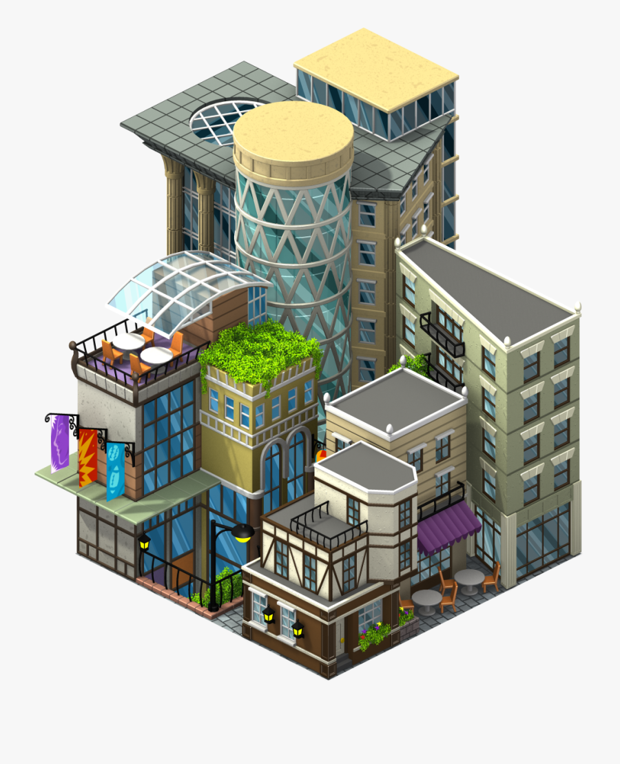 European District-icon - Commercial Building, Transparent Clipart