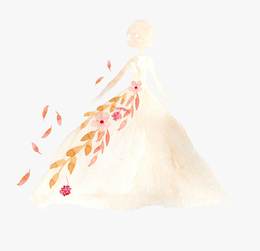 Wedding Dress Clothing - Illustration, Transparent Clipart