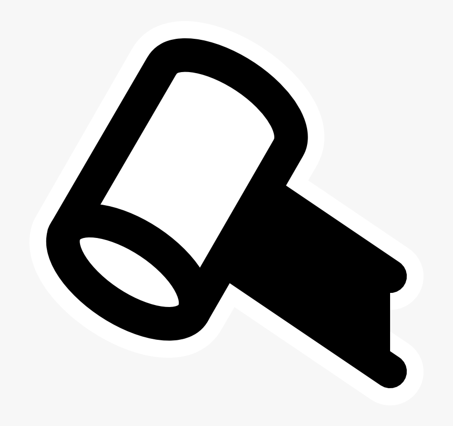 Clipart - Mono Auction - Sign, Transparent Clipart