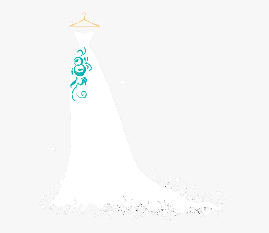 Empire-line Wedding Dresses - Bridal Dress With Butterfly Png, Transparent Clipart