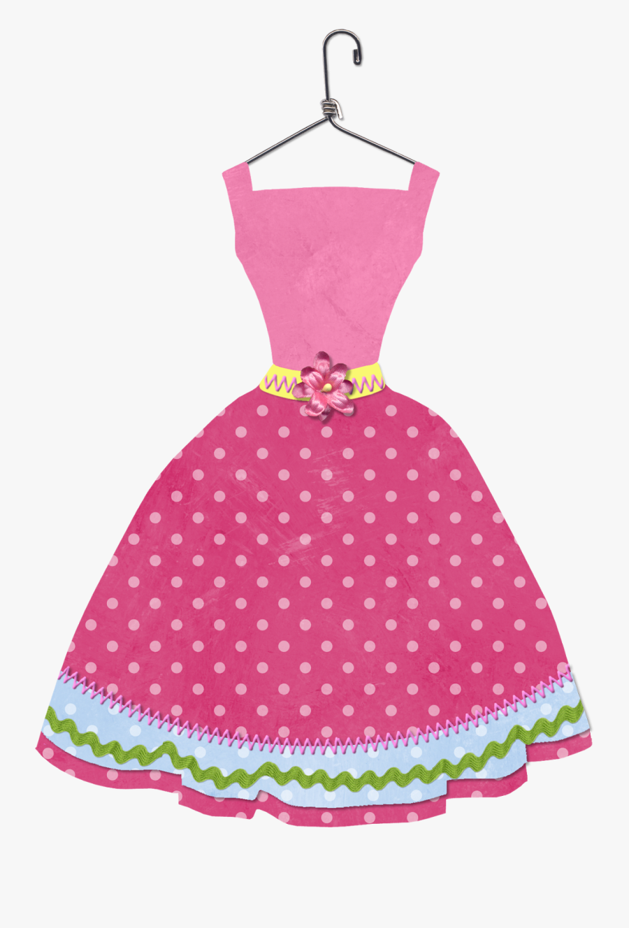 Pink Dress On Hanger, Transparent Clipart