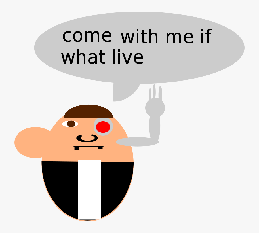 Cartoon Terminator Svg Clip Arts - Cartoon, Transparent Clipart