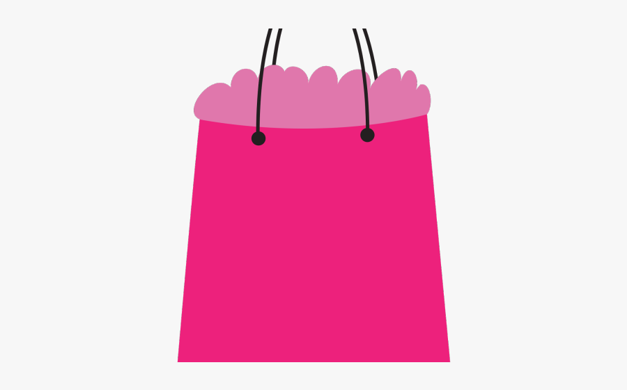 Pink Shopping Bag Clip Art, Transparent Clipart