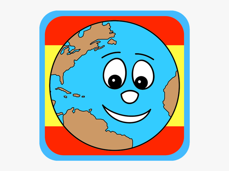 Earth Smiling Coloring Pages, Transparent Clipart