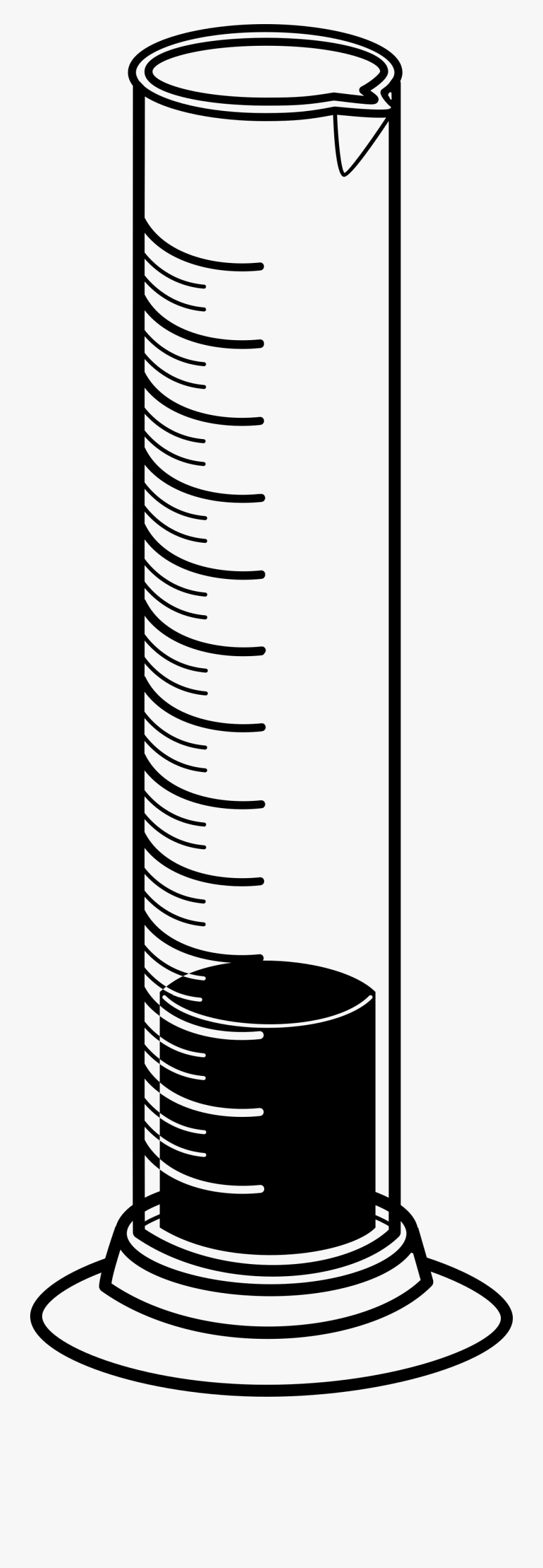 Clipart Science Cylinder - Graduated Cylinder Transparent Background, Transparent Clipart