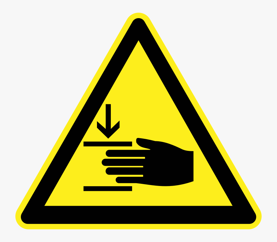 Free Signs Hazard Warning - Danger Of Harming Your Hands, Transparent Clipart