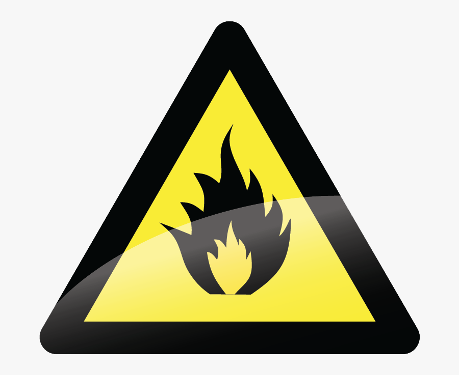 Picture - Fire Caution Sign Png, Transparent Clipart