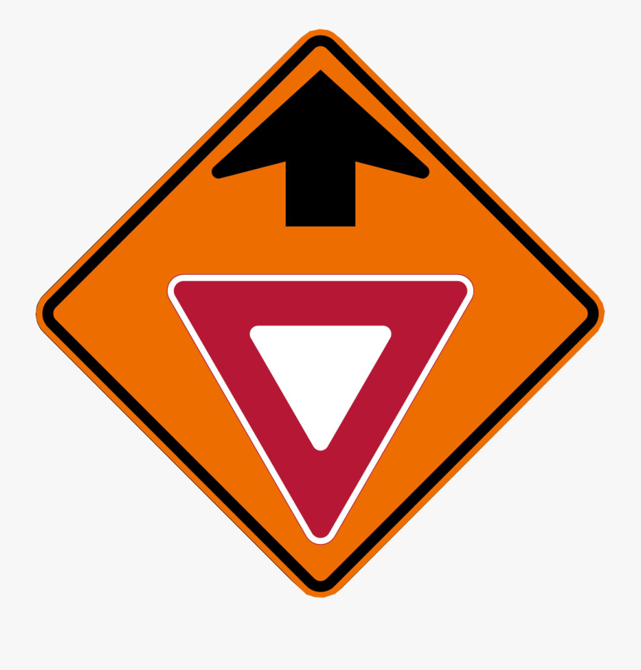 Yield Ahead Symbol - Yield Ahead Sign, Transparent Clipart