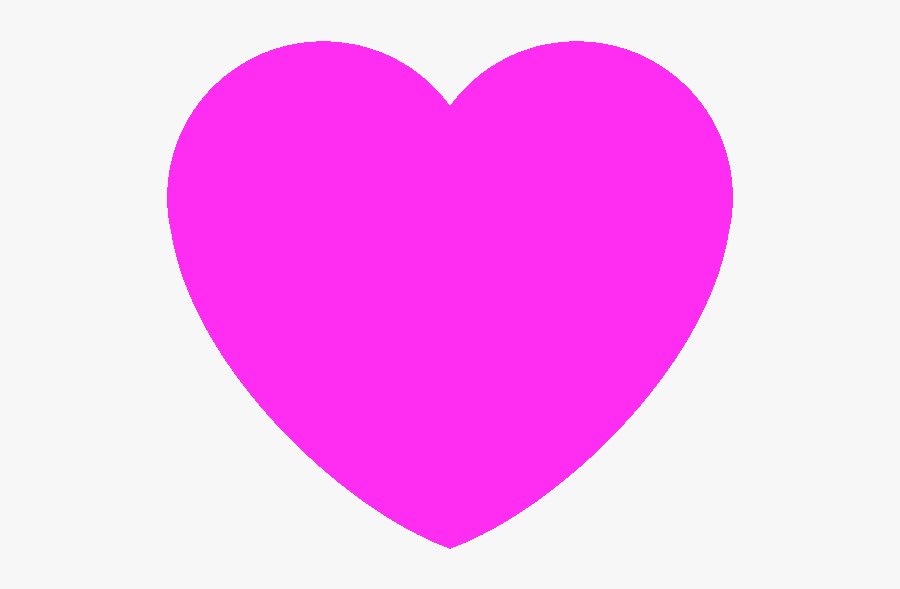 Hot Pink Heart Discord Emoji - Heart Shape Pink Color, Transparent Clipart