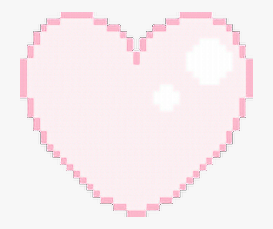 Transparent Pastel Heart Clipart - Pink Heart Pixel Art, Transparent Clipart