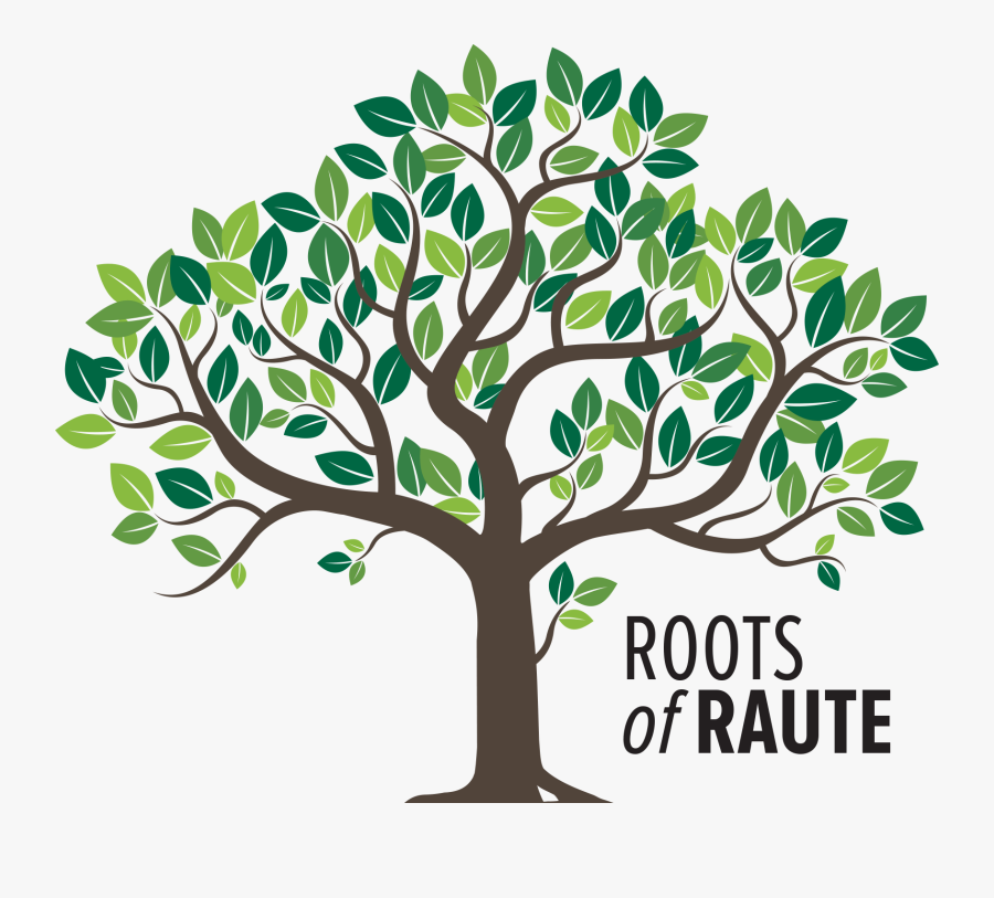 Roots Of Raute - Golden Vector Tree With Roots Logo, Transparent Clipart