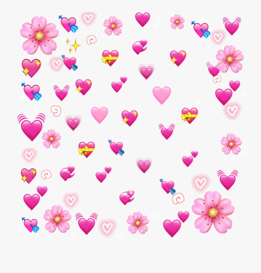 Transparent Pastel Heart Clipart Heart Emoji Meme Png Free