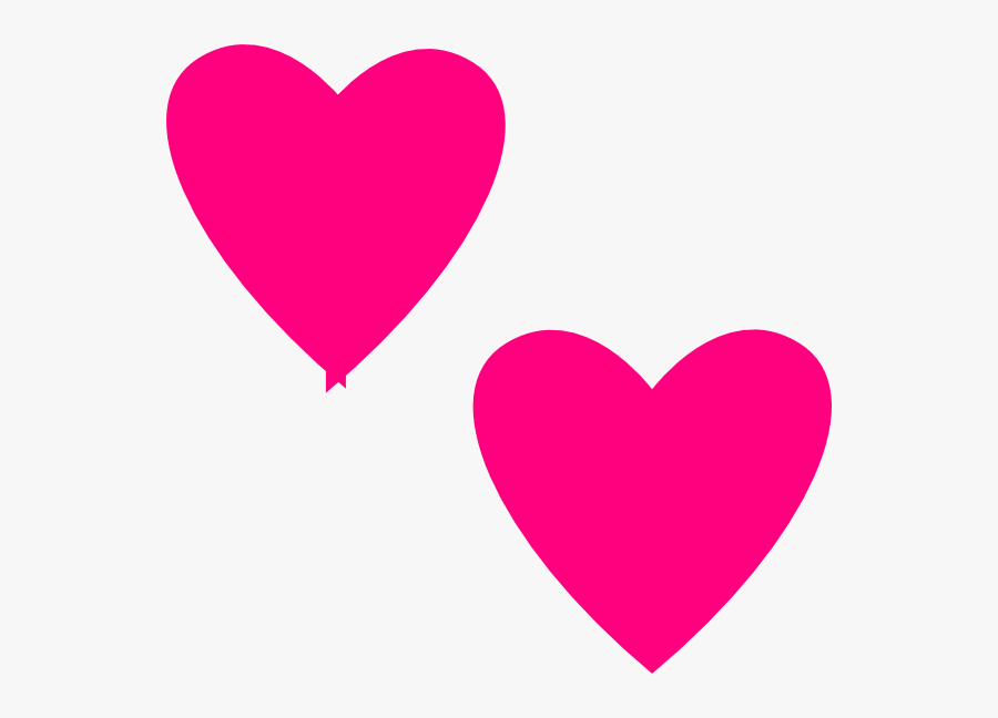 #pink #hotpink #hearts #heart #love #designs #design - Hot Pink Heart Png, Transparent Clipart