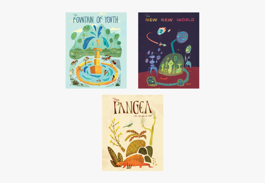 Time Travel Tour Art Print - Fountain Of Youth Poster, Transparent Clipart