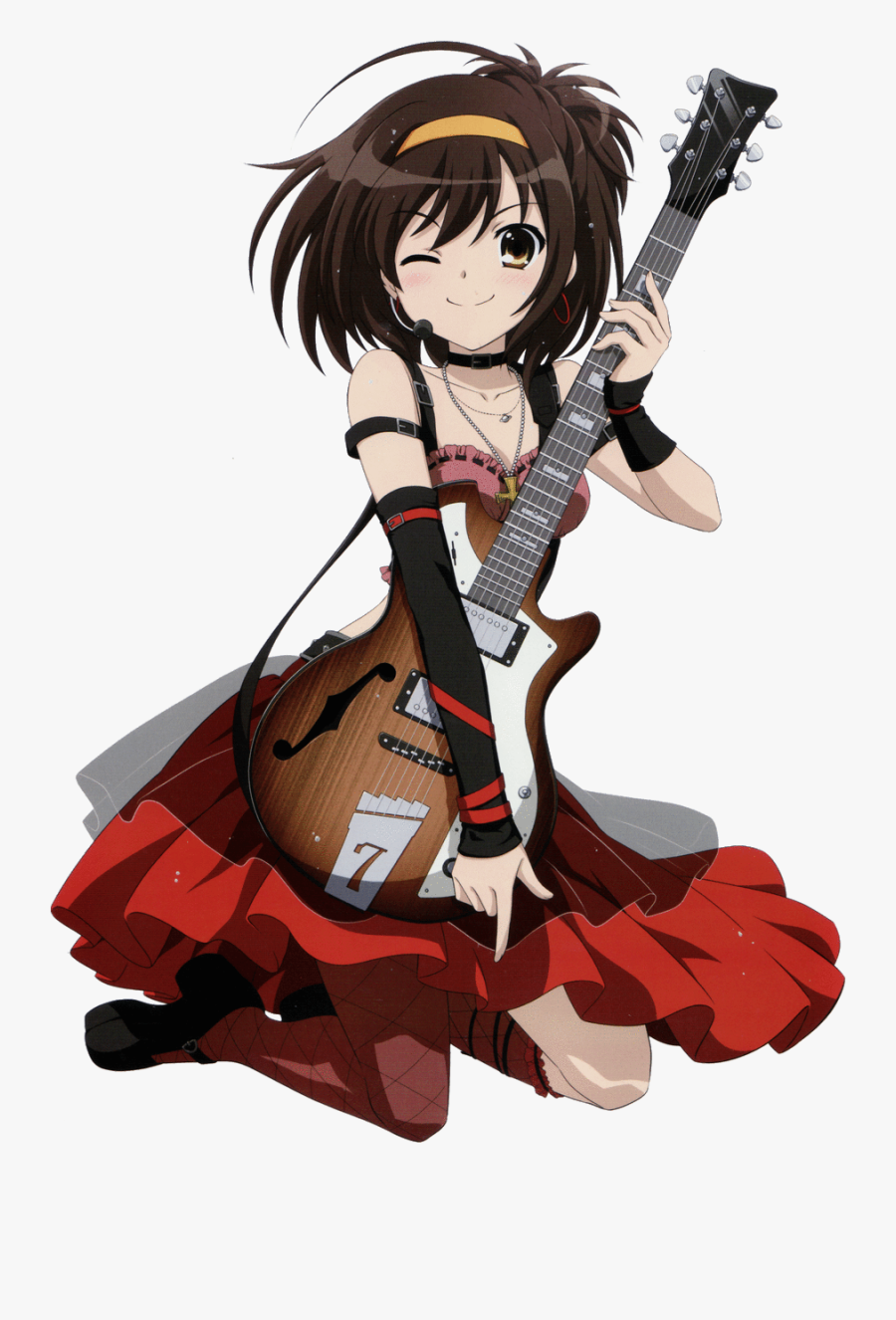 Suzumiya Haruhi, Official Art - Chibi Transparent Haruhi Suzumiya, Transparent Clipart