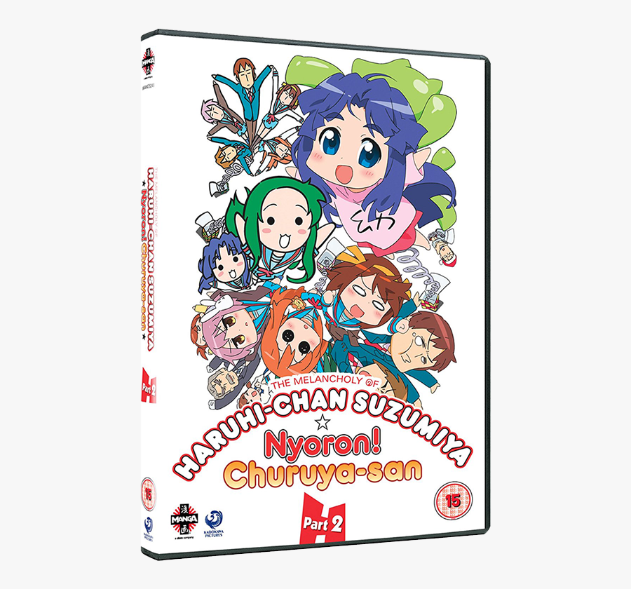 The Melancholy Of Haruhi-chan Suzumiya Part - Nyoron Churuya San, Transparent Clipart