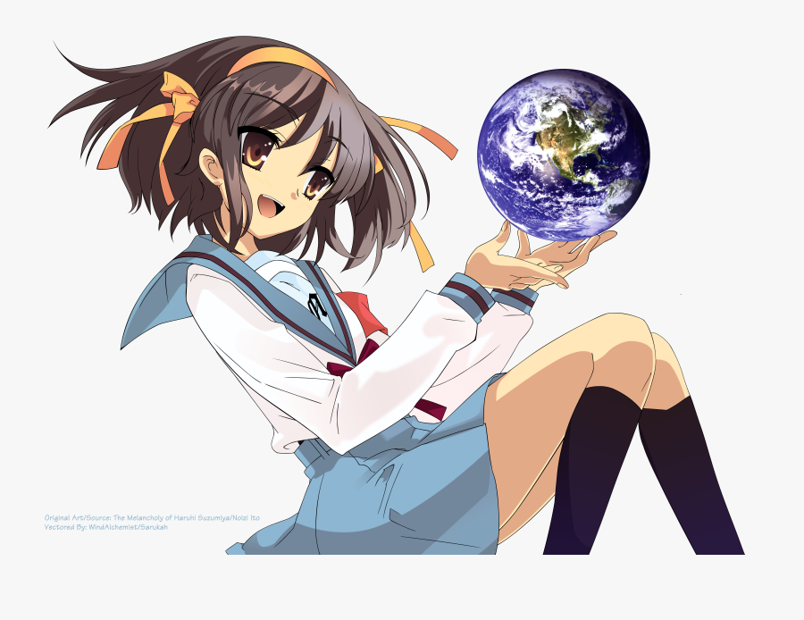 The Melancholy Of Haruhi Suzumiya 4k Ultra Hd Wallpaper - Haruhi Suzumiya, Transparent Clipart