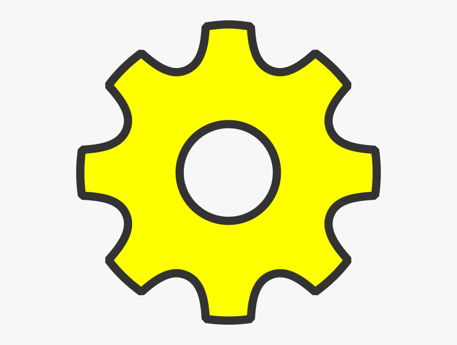 Yellow Settings Icon Png, Transparent Clipart