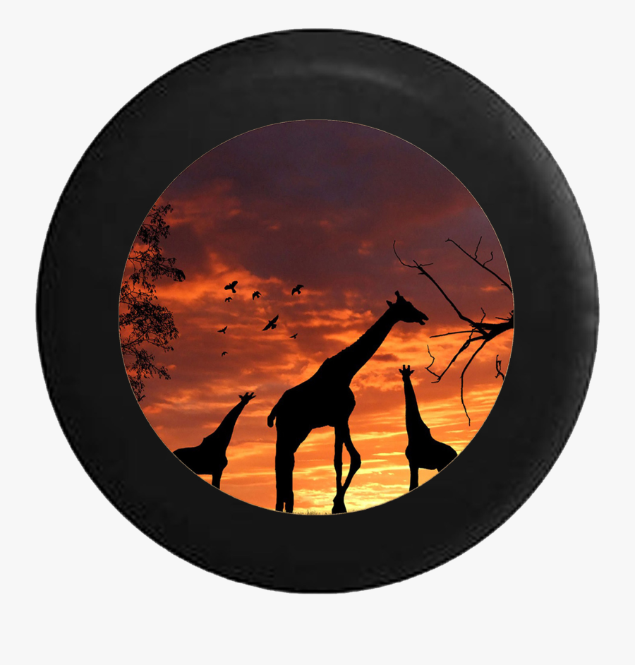Transparent Giraffe Silhouette Png - Savanna Wallpaper For Iphone, Transparent Clipart