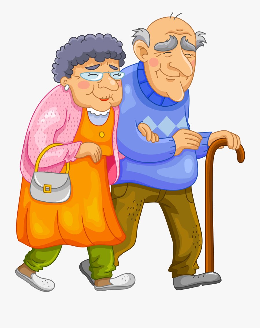 Old Clipart Old Age - Mother Father Status In English, Transparent Clipart