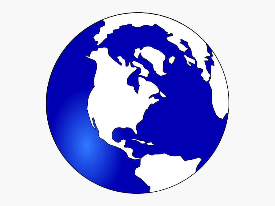 Blue And White Earth, Transparent Clipart