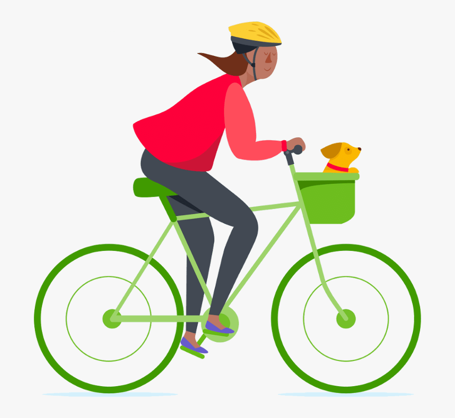 Commuter Cyclist Icon Transparent, Transparent Clipart