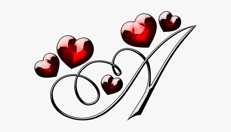 St Valentine"s Day, 14 February, Red Heart, Template - Alphabet Lettre A Argente Coeur Pixabay, Transparent Clipart