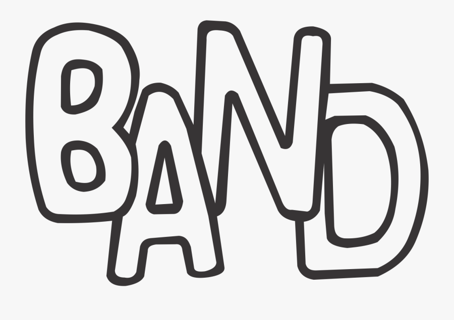 Band Crazy Word - Band Word Clip Art Png, Transparent Clipart