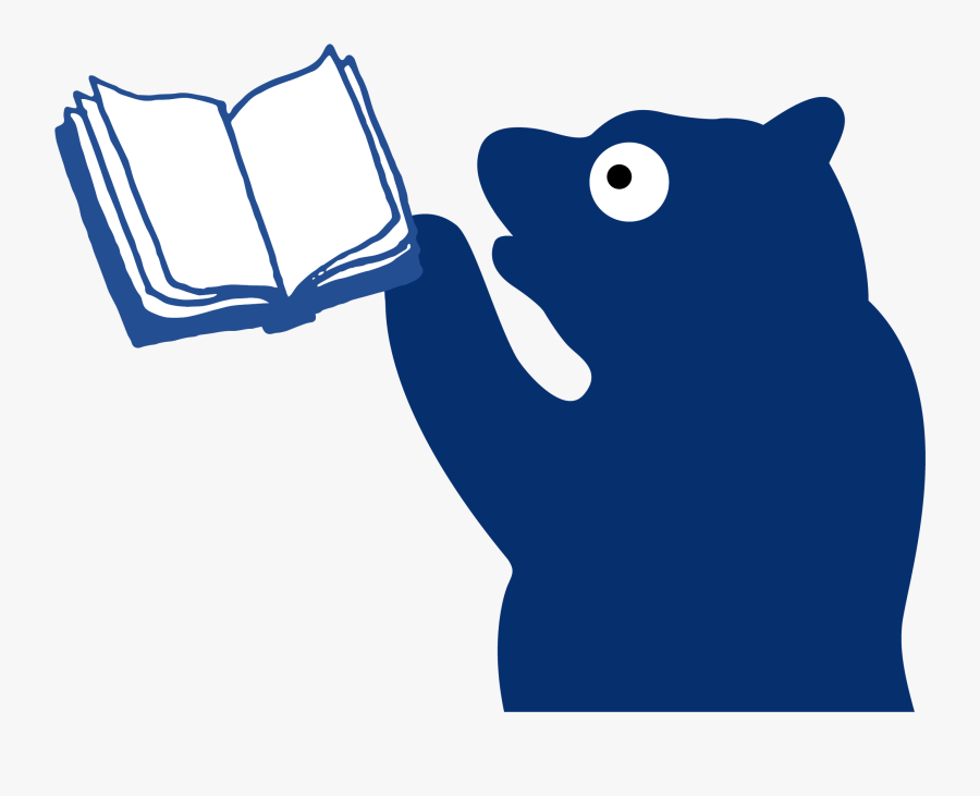 Millie The Bear Holding A Book, Transparent Clipart