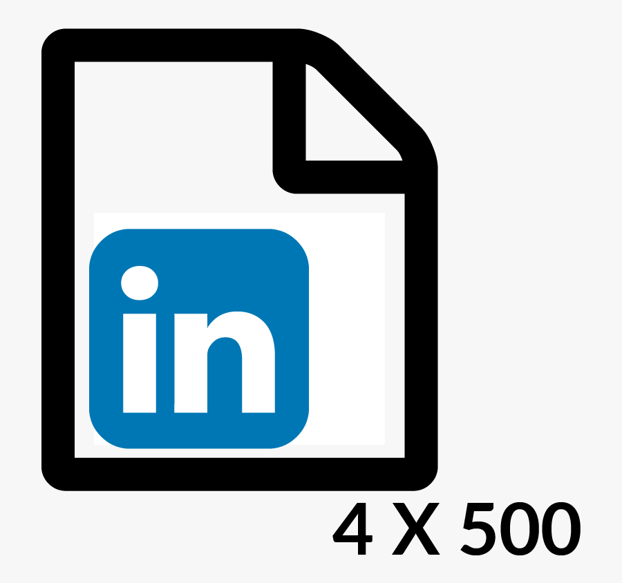 4 Linkedin 500 Word Posts Month - Facebook Twitter Instagram Linkedin, Transparent Clipart