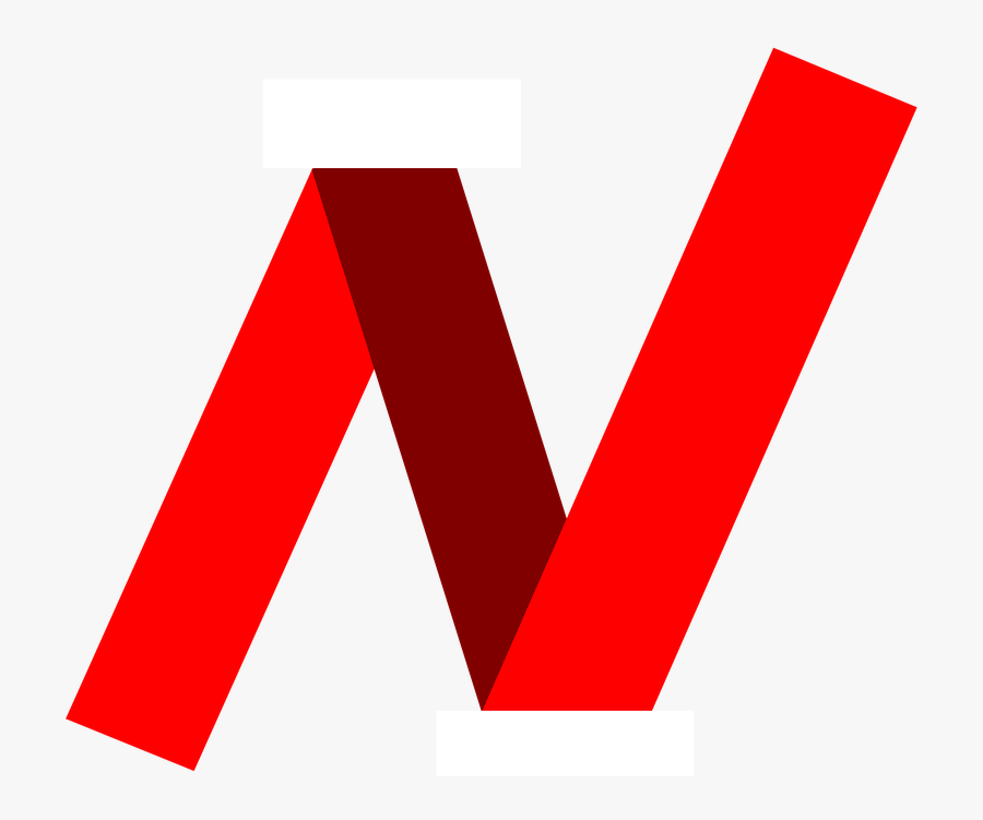 Letter N, Word, Red, Strip, Created By Paper - Letra N Png, Transparent Clipart