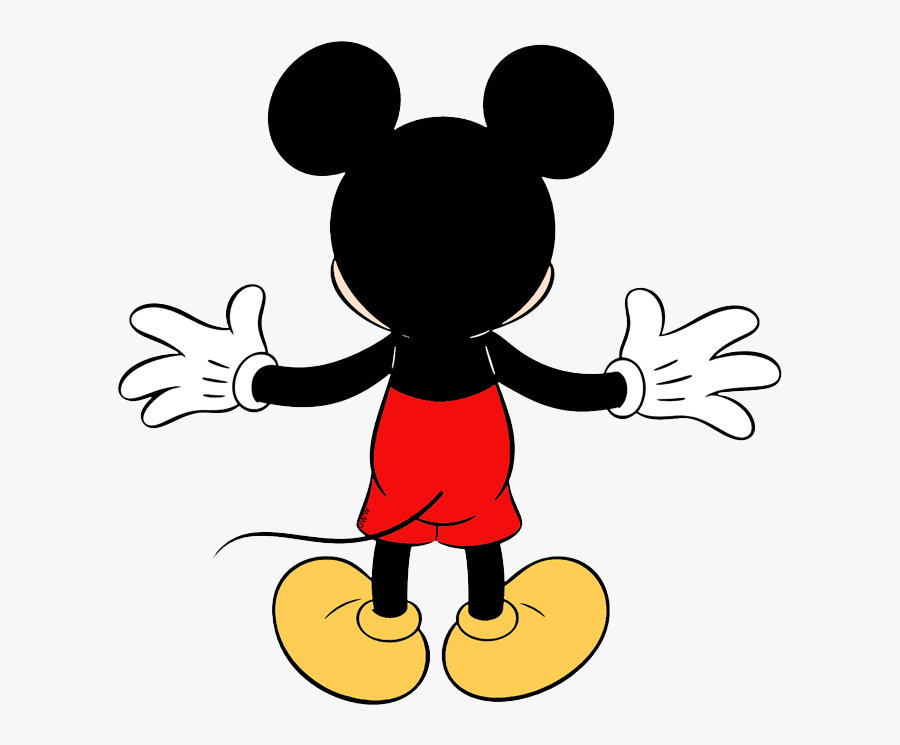 Mickey Mouse From Behind, free clipart download, png, clipart , clip art, t...