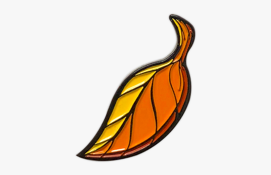Falling Leaf Enamel Pin By Seventh - Illustration, Transparent Clipart