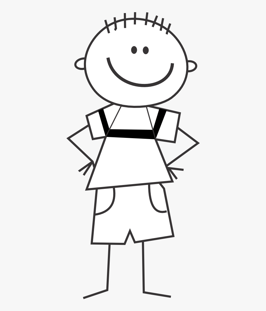 Gustavorezende Kids 5 Black White Line Art 555px - Smiley, Transparent Clipart
