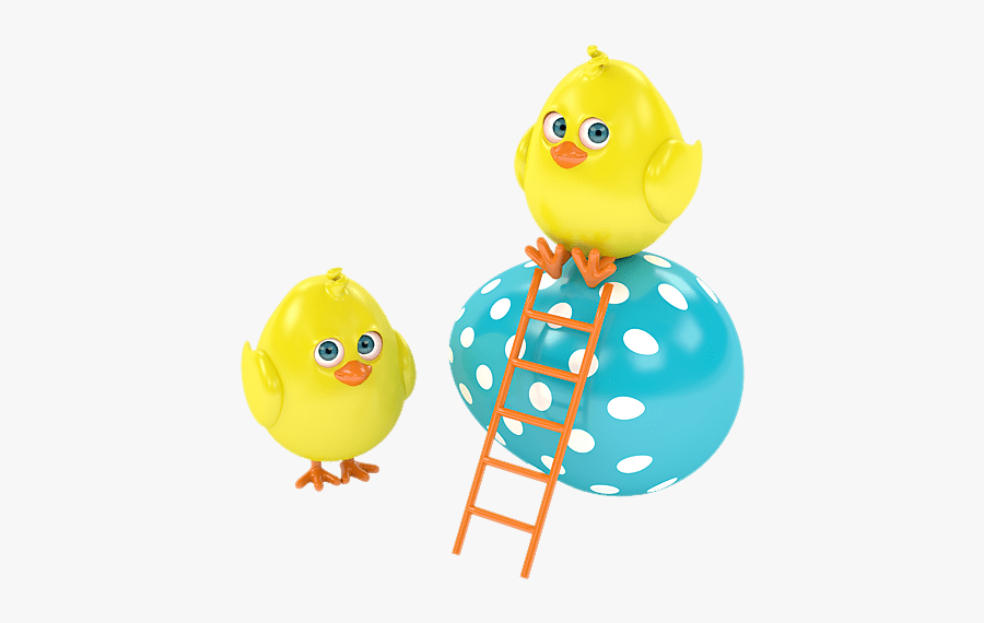 #easter #chick #chicks #multicolor - Huevos Pintados De Animales, Transparent Clipart