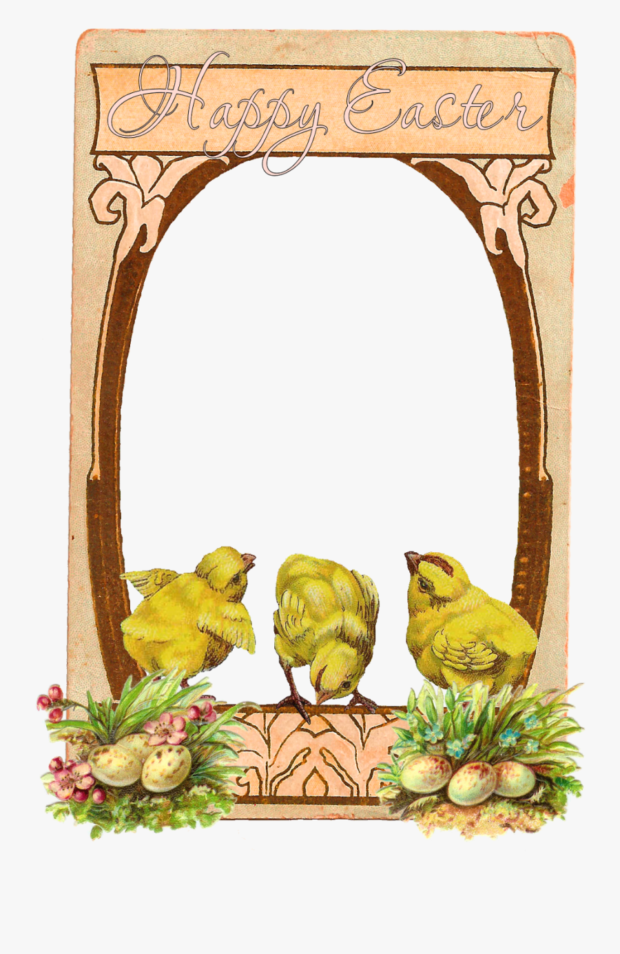 Printable Easter Greeting Chicks Scrapbooking - Visual Arts, Transparent Clipart