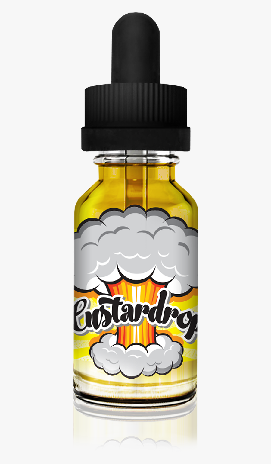 Custard Drop Bottle - Glass Bottle, Transparent Clipart