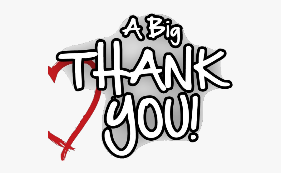 Big Thank You Clipart, Transparent Clipart