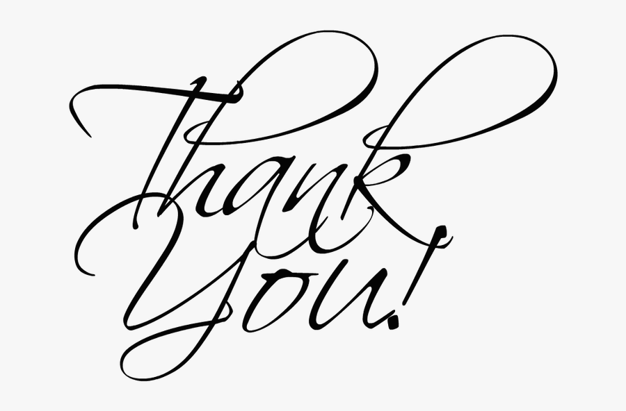 Support Drawing Thank You - Victorian Thank You Note, Transparent Clipart