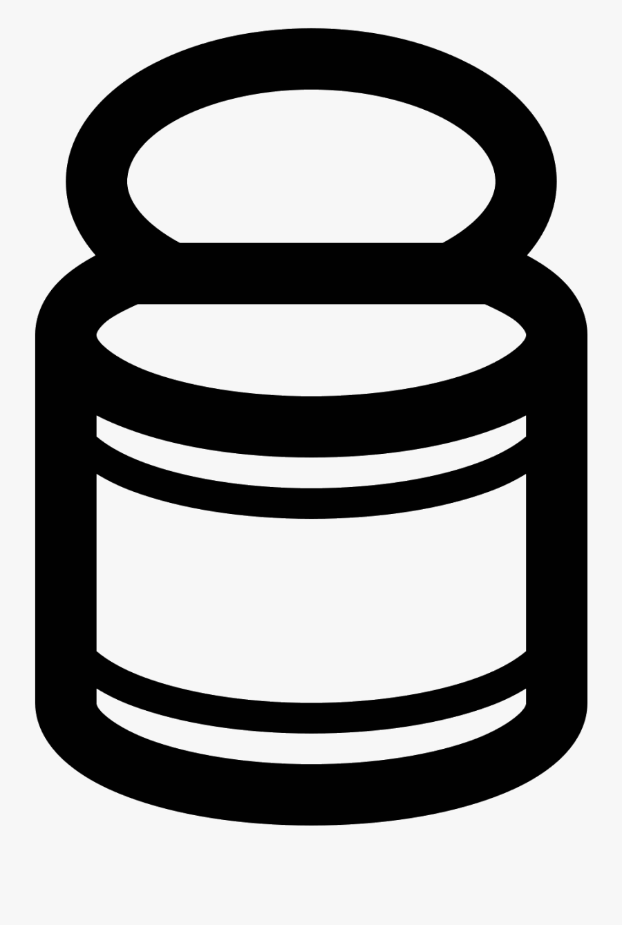 Tin Can Icon, Transparent Clipart