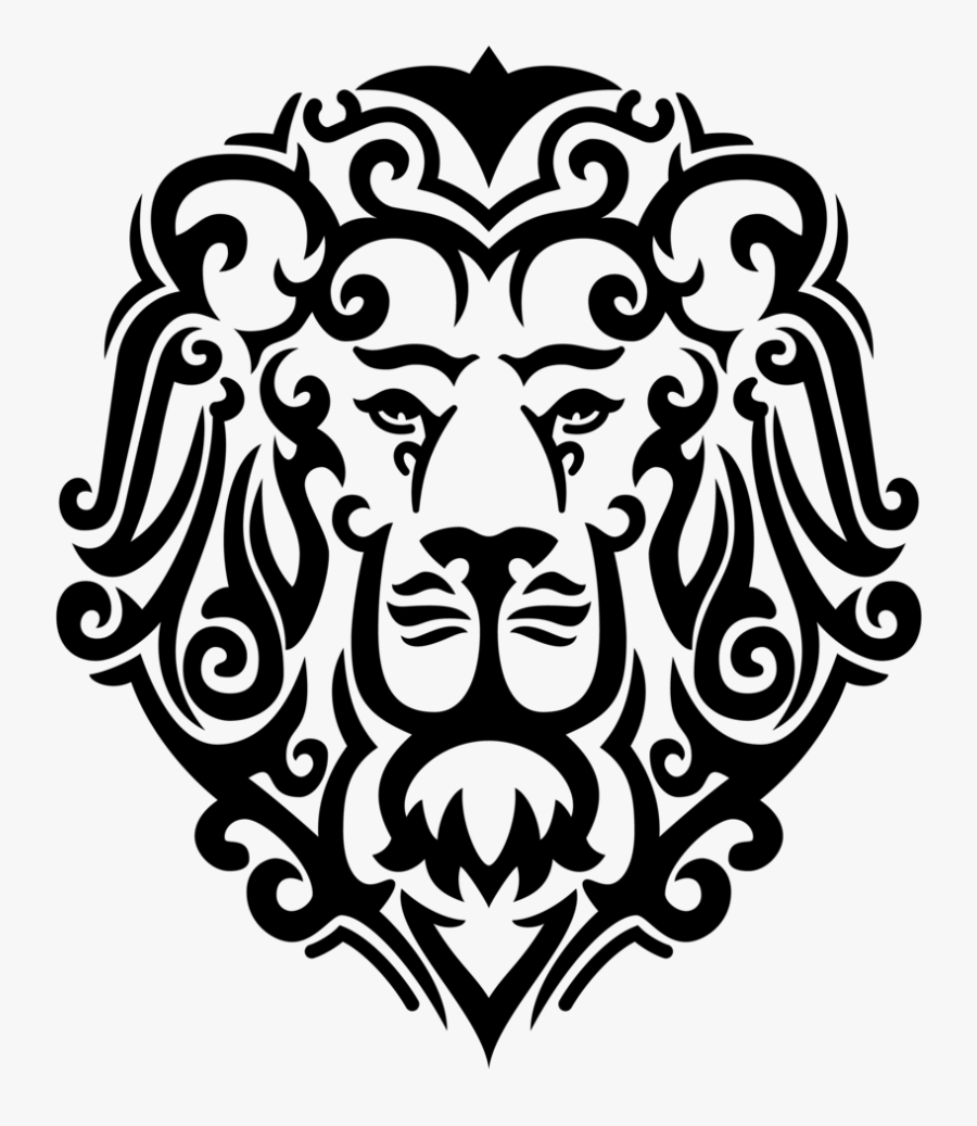 Lion Mural Vector - Narnia Lion Black And White, Transparent Clipart