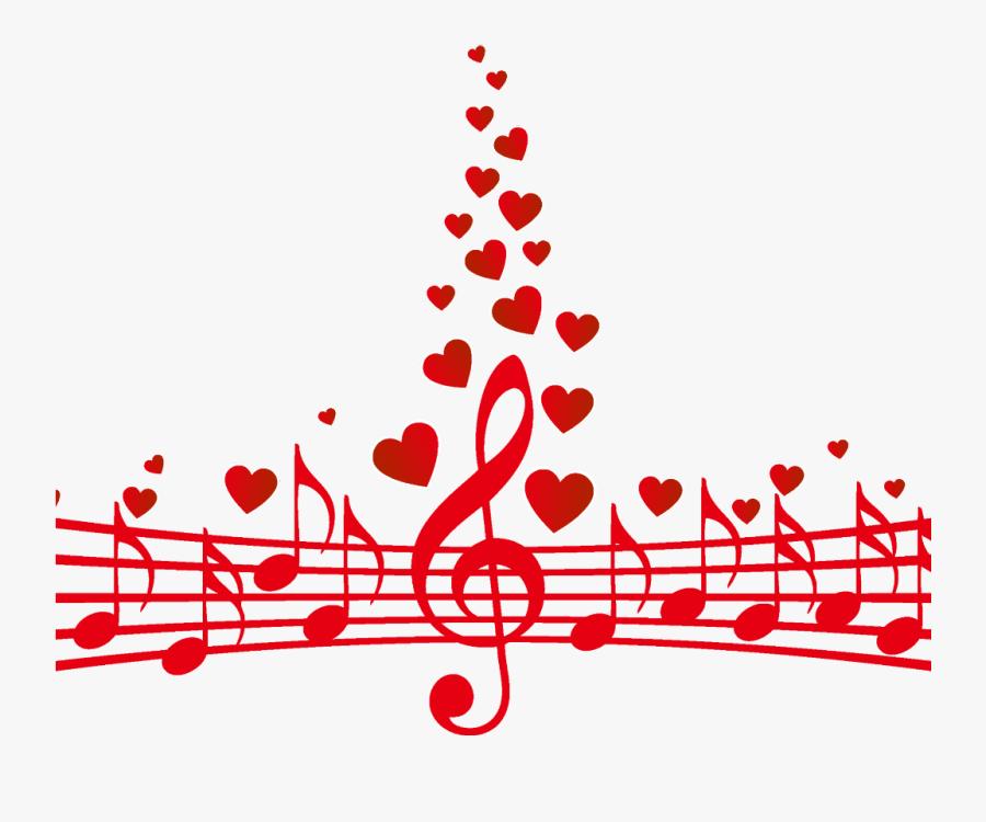 Transparent Music Notes Heart Png Transparent Red Musical Notes Free Transparent Clipart Clipartkey