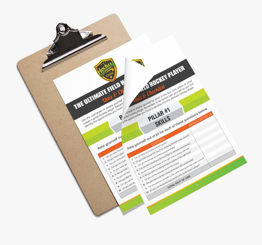 The Ultimate Hockey Player Quiz & Checklist - Design, Transparent Clipart