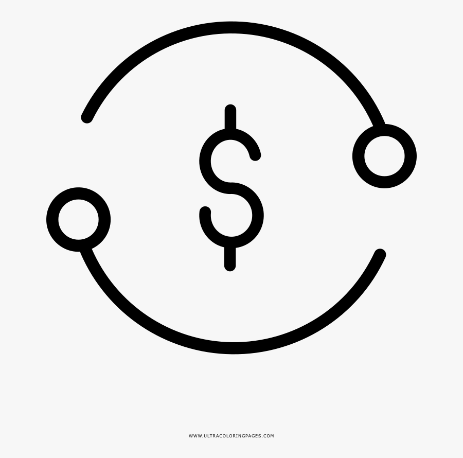 Dollar Sign Coloring Page - Fund Pound Png, Transparent Clipart