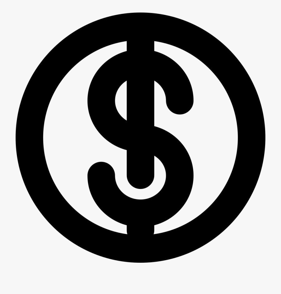 Dollar Sign Black - Grey Dollar Sign Png, Transparent Clipart